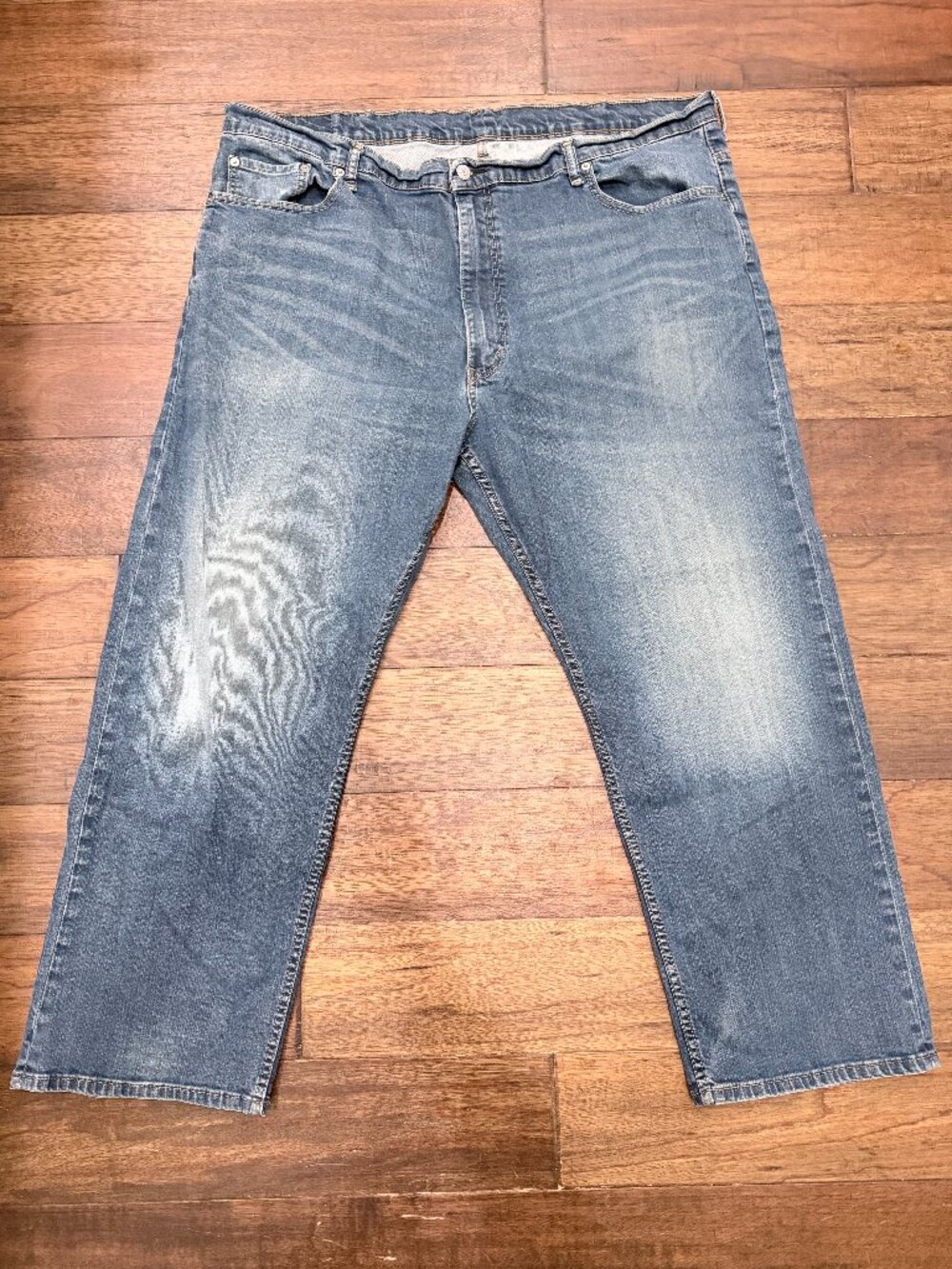 Levi’s 559 Relaxed Straight Jeans Men’s 46x30 Medium Wash Stretch Denim